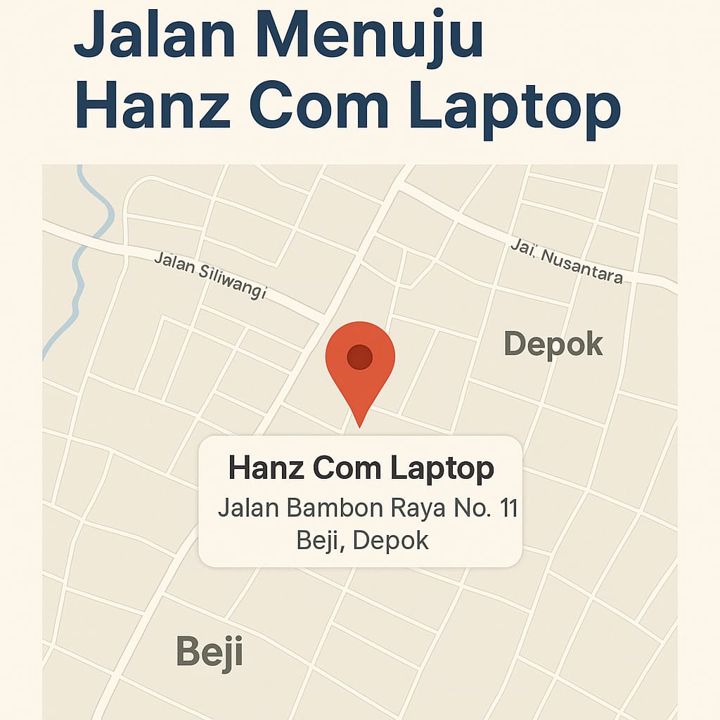 Jalan menuju Hanz Com Laptop