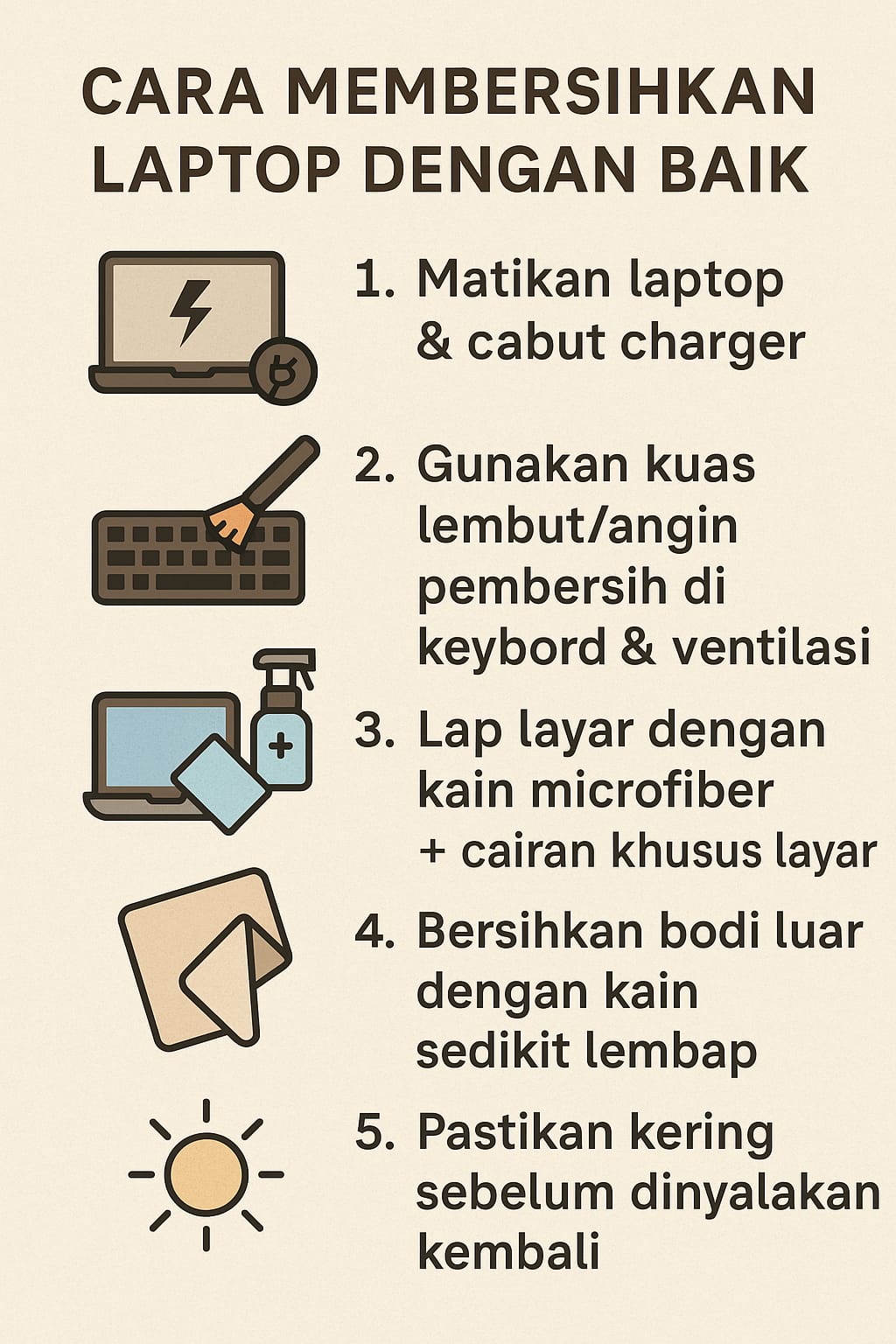 Merawat & Memilih Laptop Agar Awet