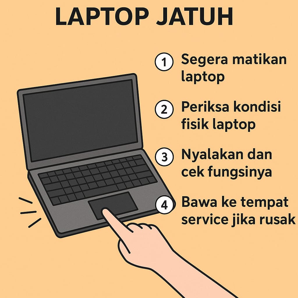 Jika Laptop Jatuh
