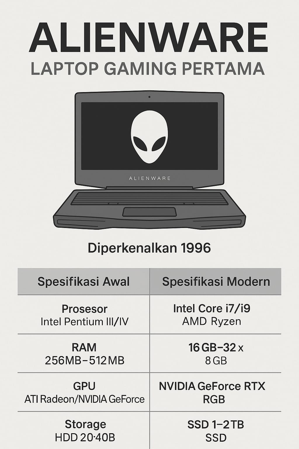 Sejarah Laptop Gaming Pertama