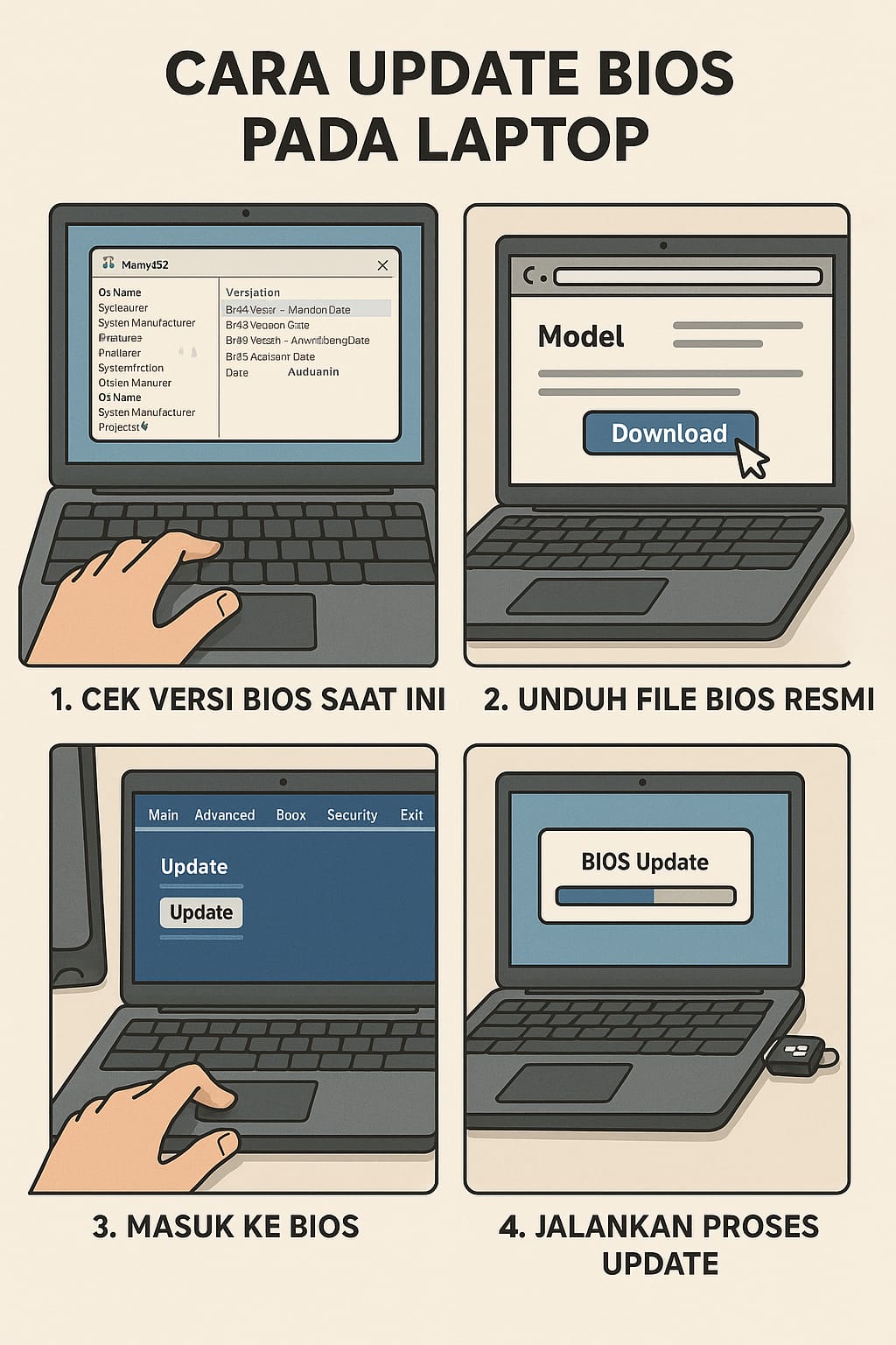 Cara Update BIOS Laptop