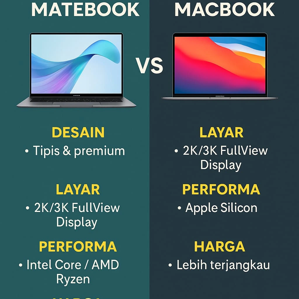 Huawei MateBook vs MacBook