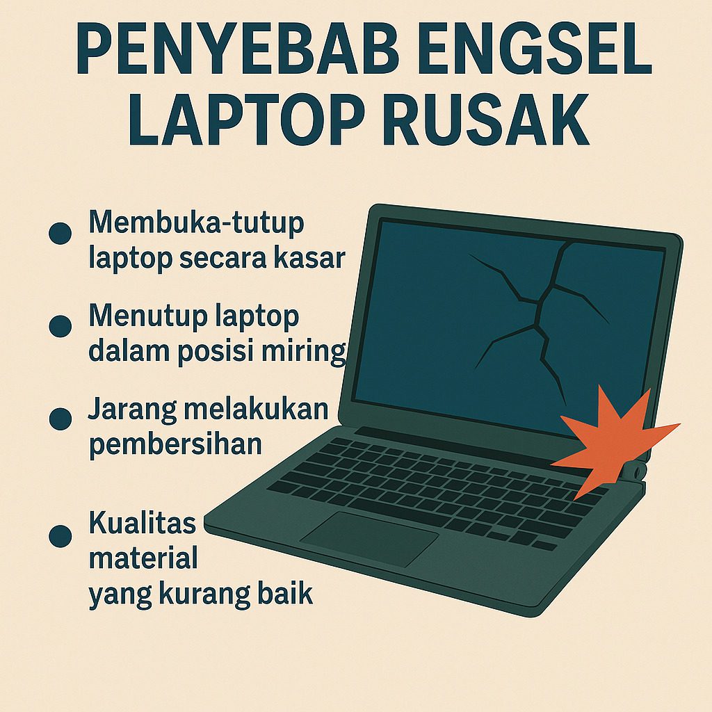 Engsel Laptop Rusak
