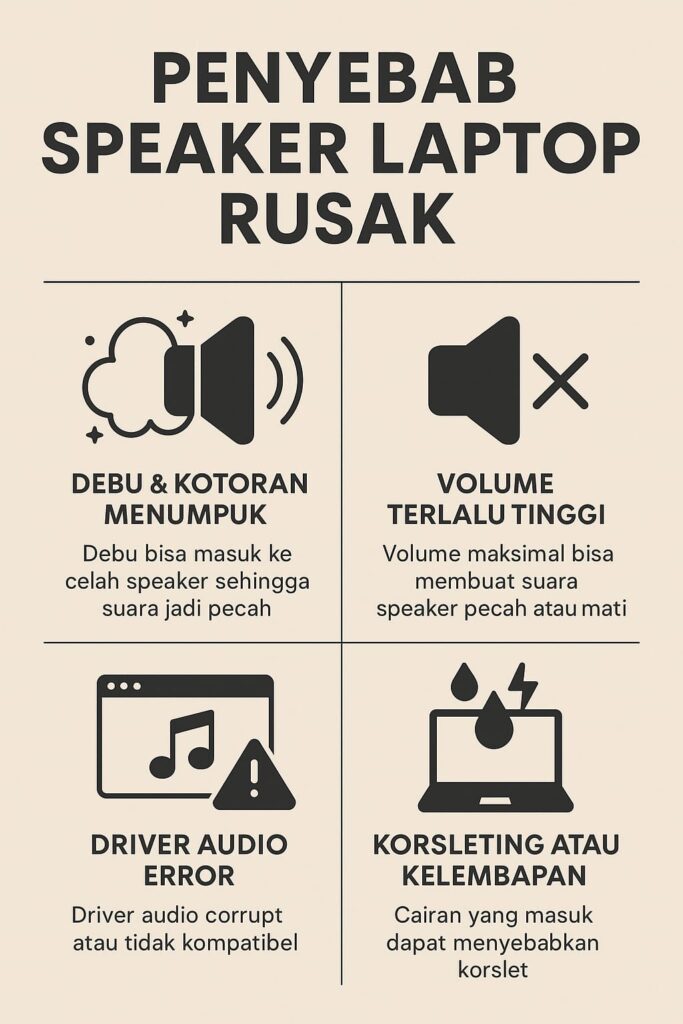 Speaker Laptop Rusak