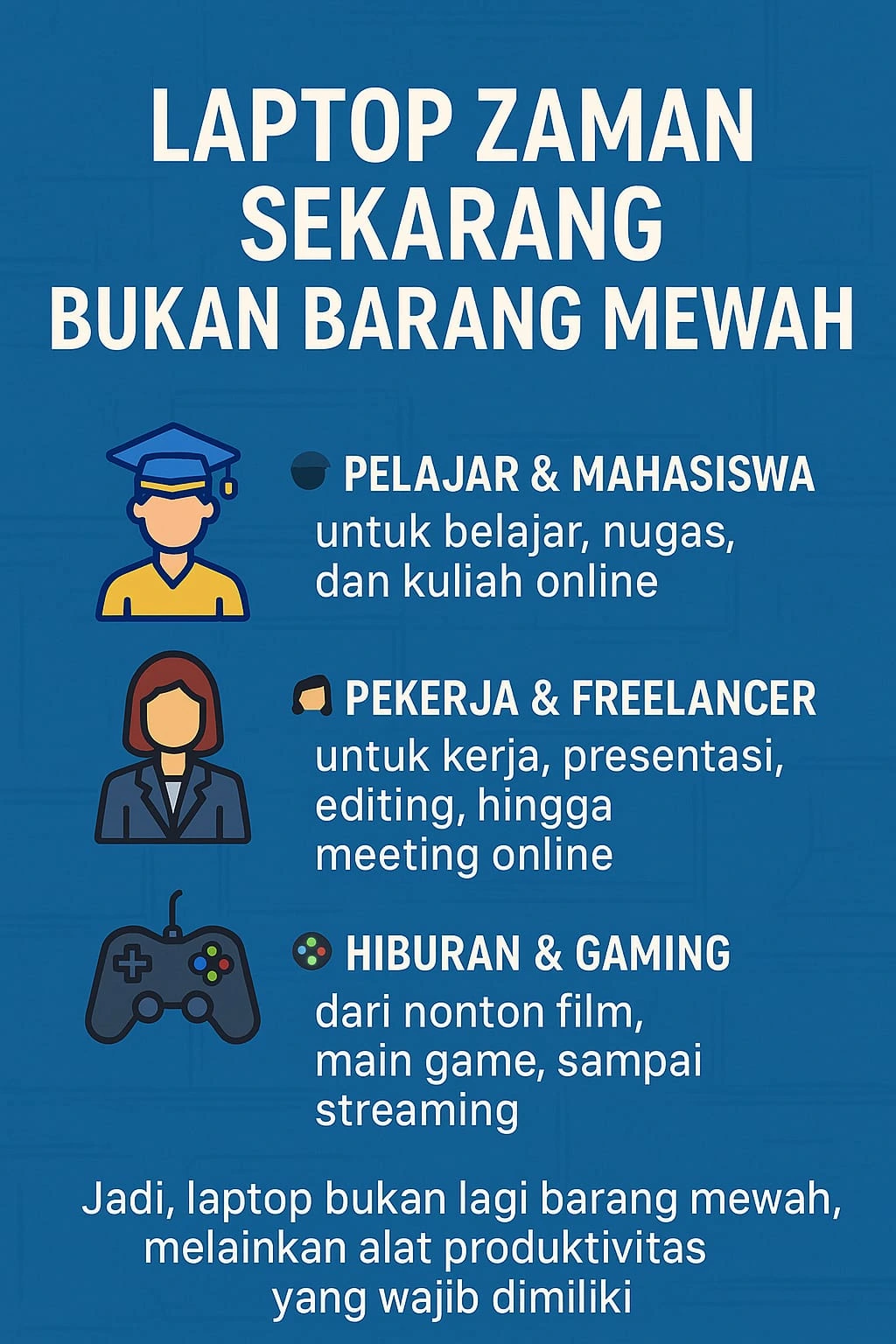 Laptop Zaman Sekarang