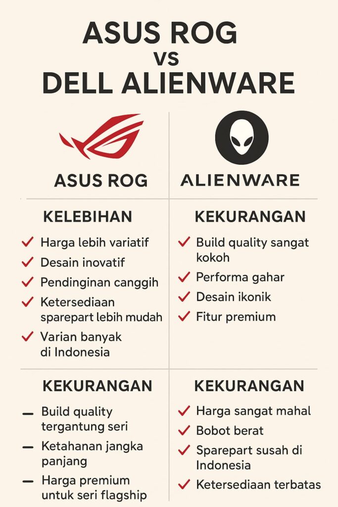 Asus ROG vs Dell Alienware