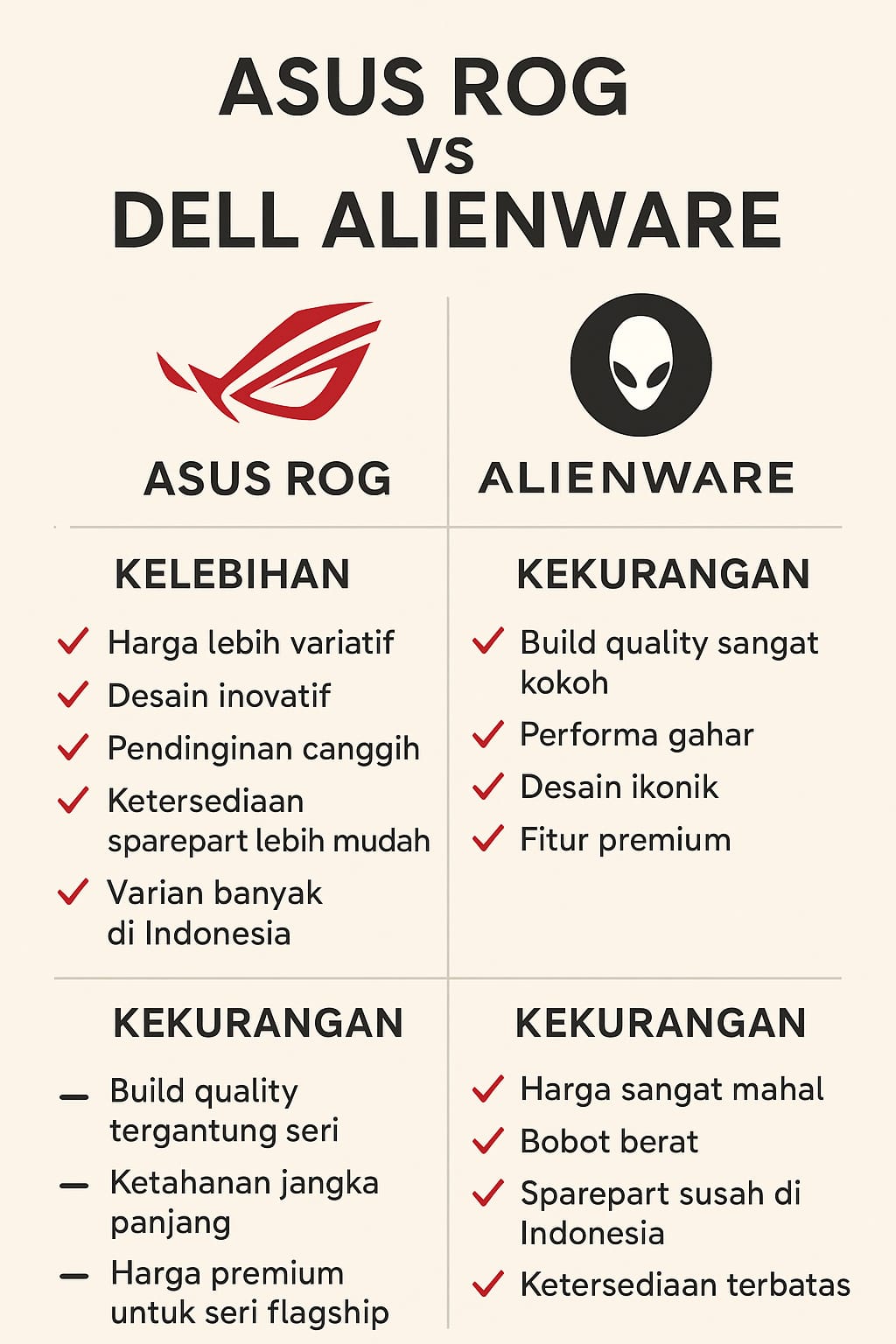 Asus ROG vs Dell Alienware