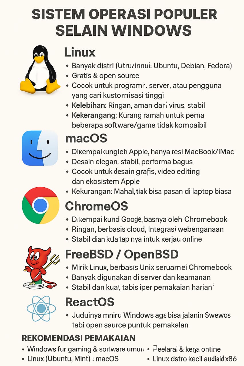 Sistem Operasi Selain Windows