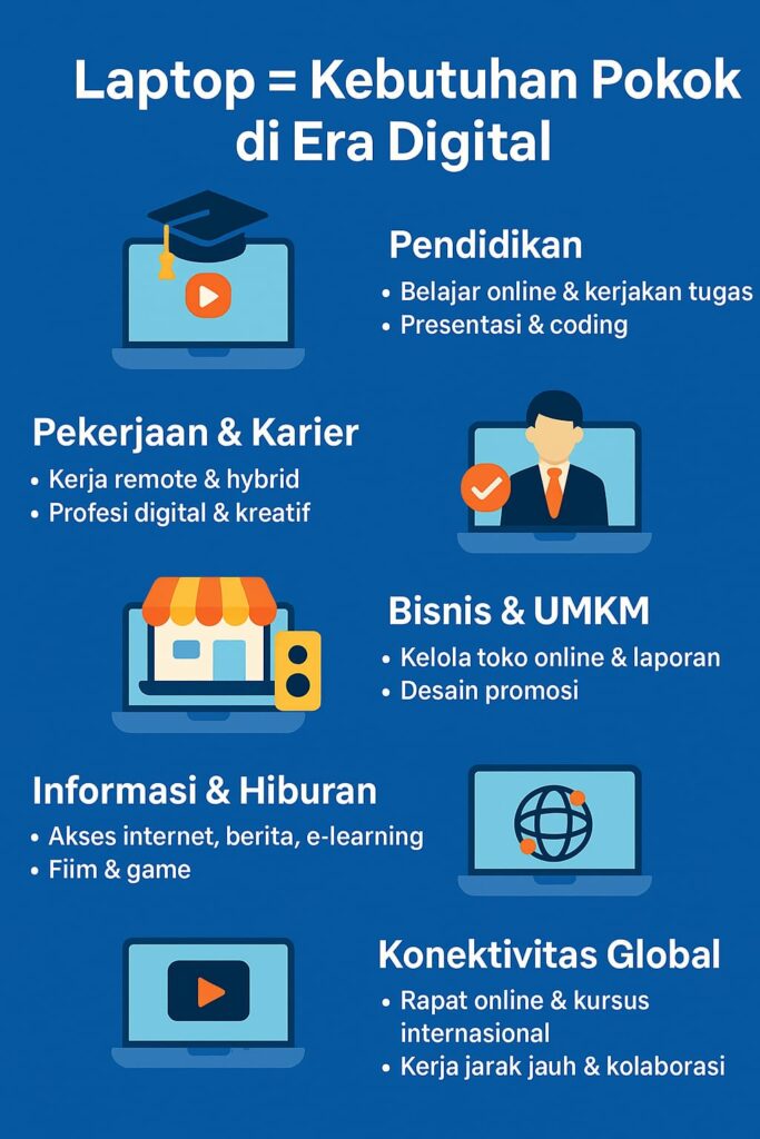 Laptop Sebagai Kebutuhan Pokok Modern di Era Digital