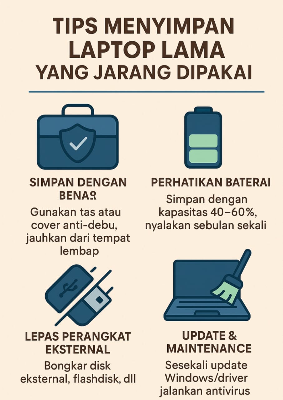 Laptop Lama Tidak Dipakai