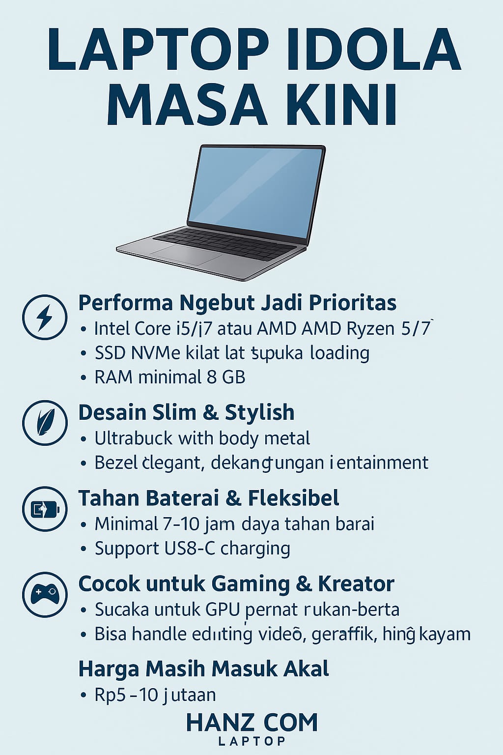 Laptop Idola Masa Kini