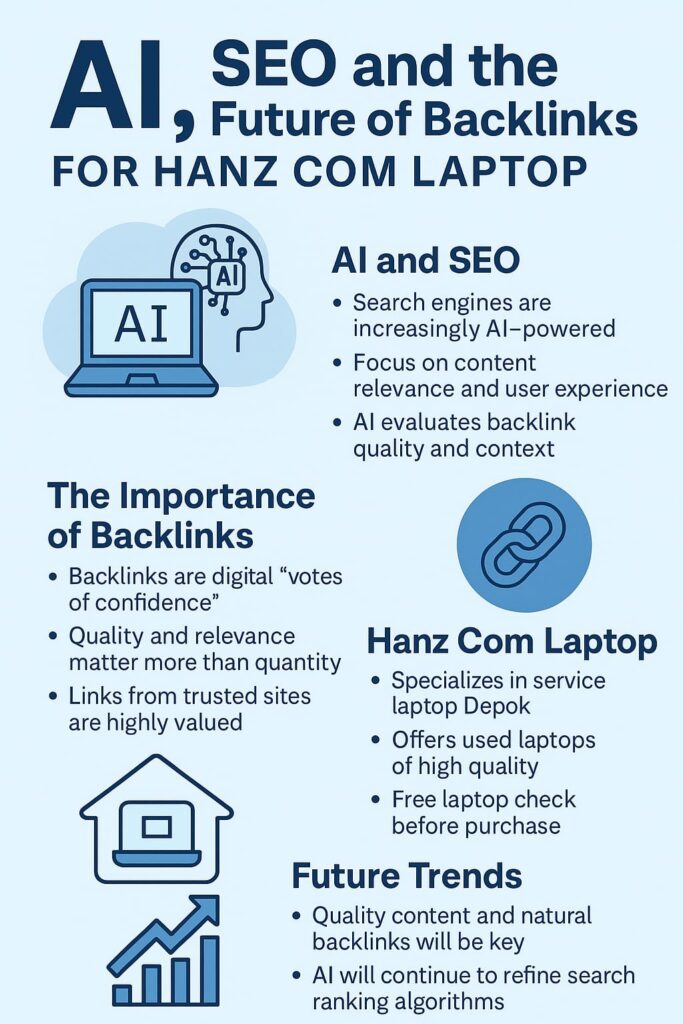 AI, SEO, dan Backlink: Masa Depan Digital untuk Hanz Com Laptop