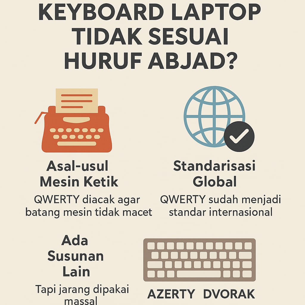 Huruf Keyboard Tidak Sesuai Abjad