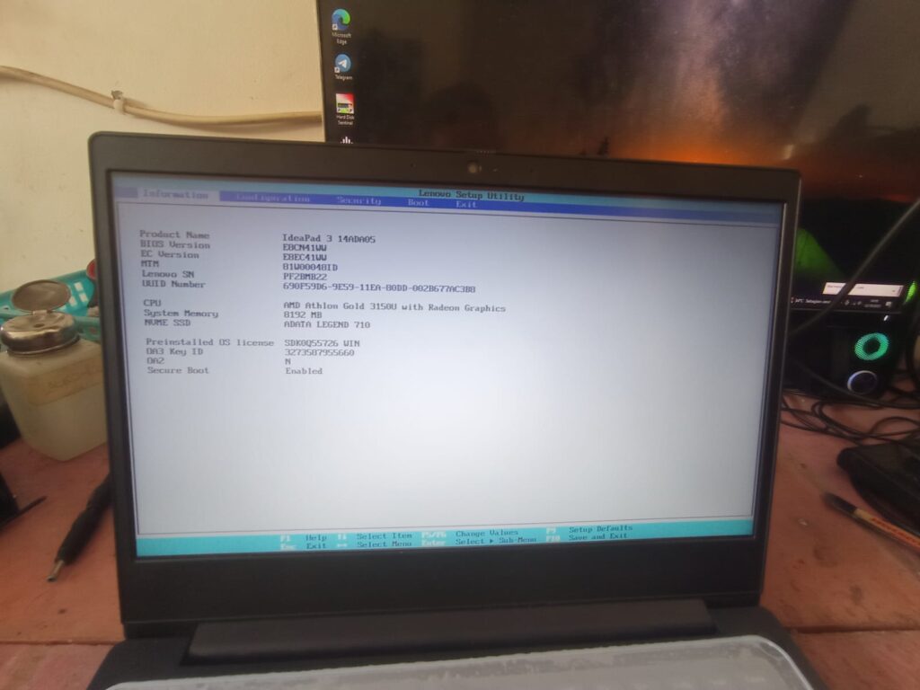 Laptop Masuk BIOS Terus