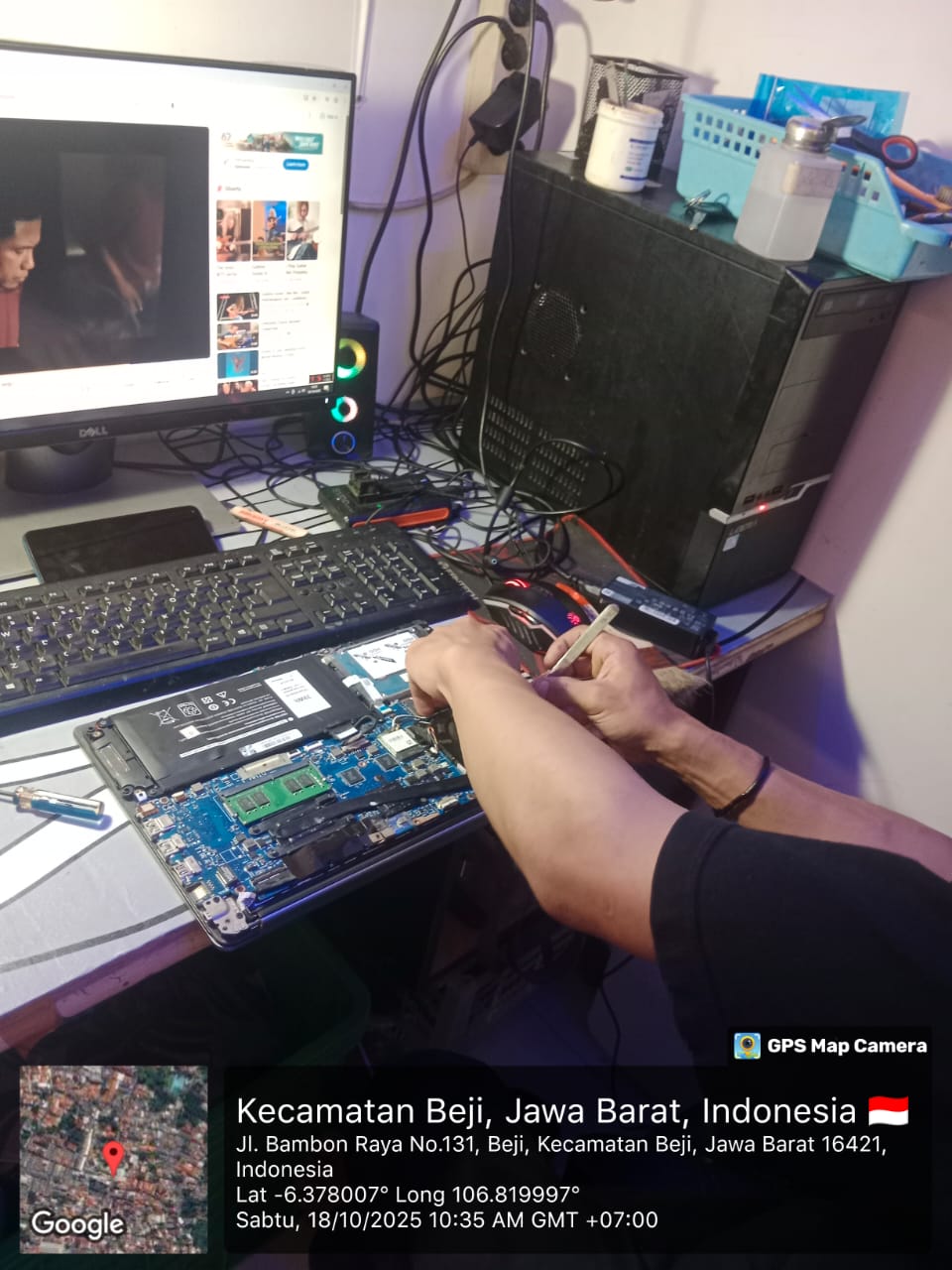 Membersihkan Motherboard Laptop